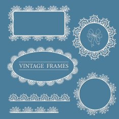lace vector label