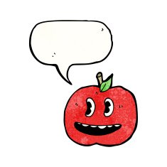 talking apple cartoon N5