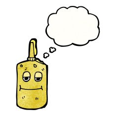 Cartoon Mustard Bottle N26