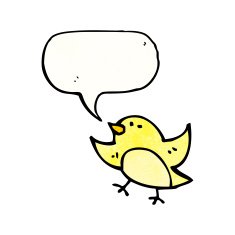 cartoon little bird N33