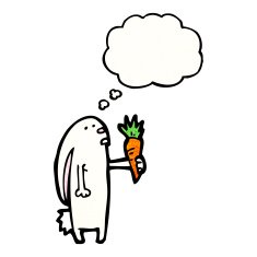 cartoon white rabbit N24
