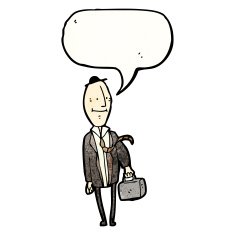 cartoon office man N34