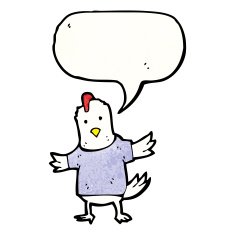 cartoon talking chicken N3