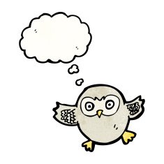 cute little owl cartoon N4