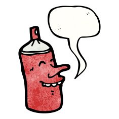 cartoon spray can N141