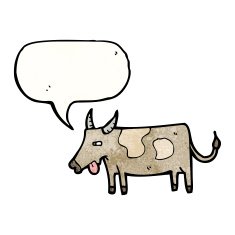Cartoon Cow N128