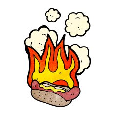 cartoon hotdog N27