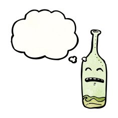 cartoon wine bottle N39