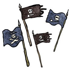 cartoon pirate flags N3
