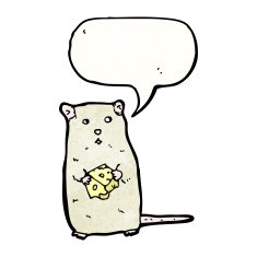 cute cartoon mouse with cheese N3