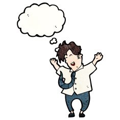 happy excited man cartoon N3