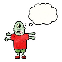 Cartoon monster N185