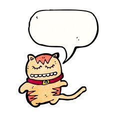 funny cartoon cat N246