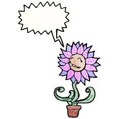 cartoon funny flower N4