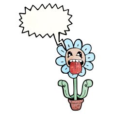 cartoon funny flower N5