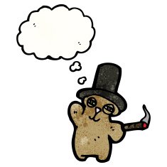 cartoon rich teddy bear N3