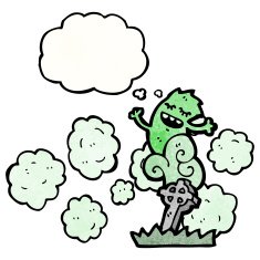 cartoon ghost rising from grave N64