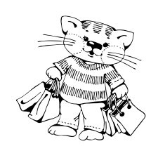 Cartoon Cat N369