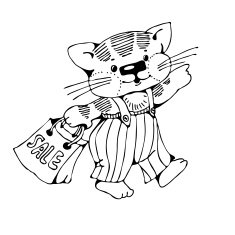 Cartoon Cat N372