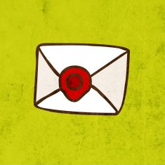 envelope with red seal