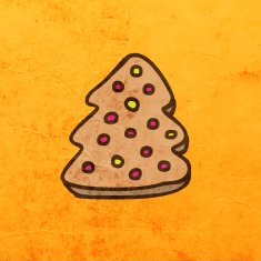 Christmas tree cookie