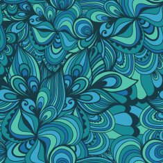 Seamless wave hand-drawn pattern N23