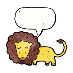 Cartoon Lion N165