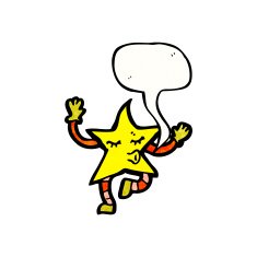 dancing star cartoon N5