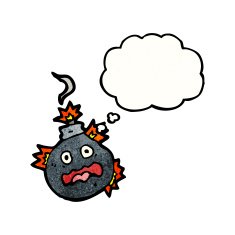 Cartoon Bomb N154