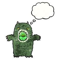 scary cartoon monster N3