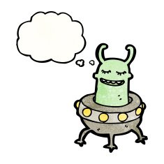 Cartoon Alien N166