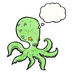 Cartoon Octopus N131