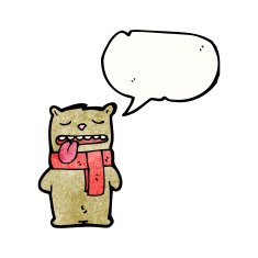 Cartoon funny bear N21
