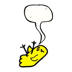 bird with speech bubble N4