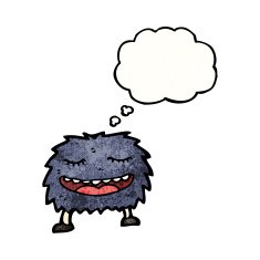 hairy monster cartoon N9