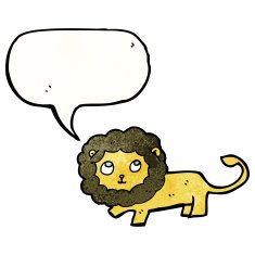 Cartoon Lion N166