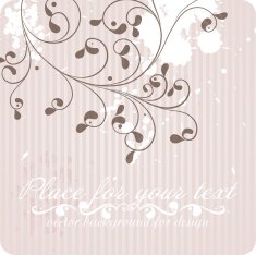 Floral Ornament Background for Vector Design