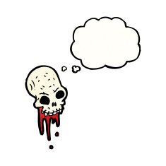 Cartoon Skull N116