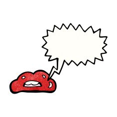 red lips cartoon N2