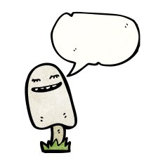 cartoon mushroom N133