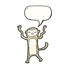 Cartoon Monkey N138