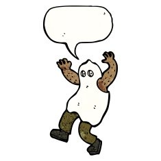 cartoon ghost costume N41