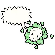 cartoon skull cloud N8