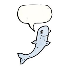 Cartoon Whale N131
