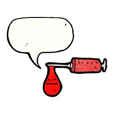 cartoon needle full of blood N3