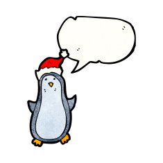Cartoon penguin N130