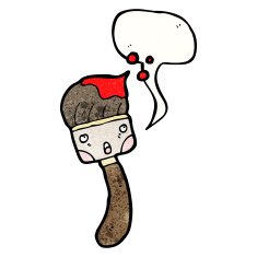 cartoon paint brush N70