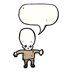 scary zombie cartoon N3