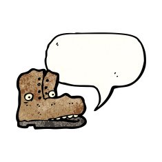 cartoon old boot N21
