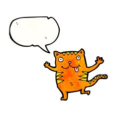 cartoon crazy cat N11